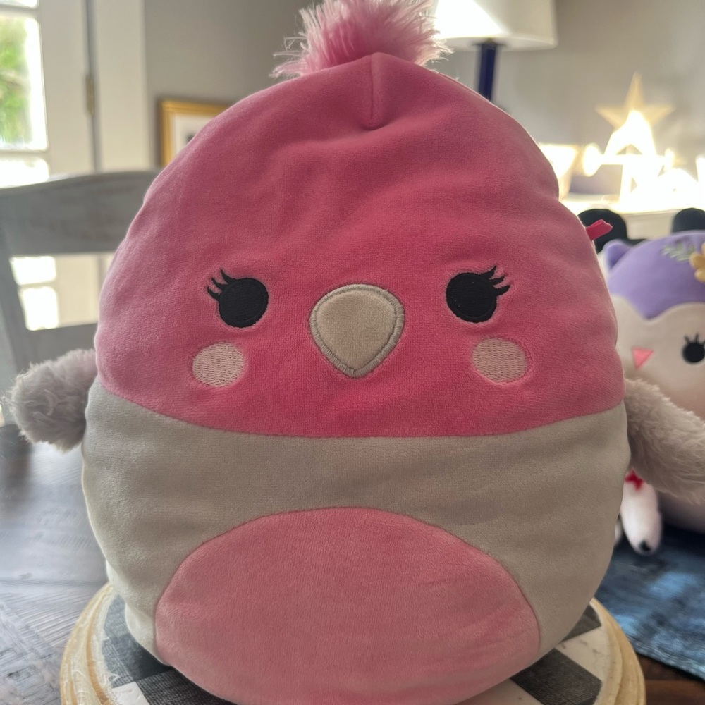 Squishmallow Jayla- Pink and Gray Plush